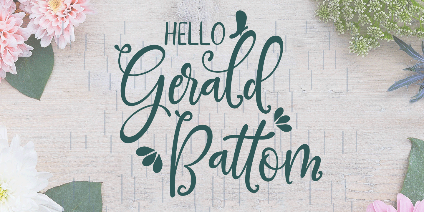 Gerald Battom Font preview